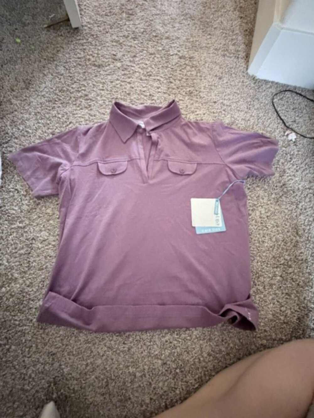 Smokey Purple golf shirt, brand new size xl